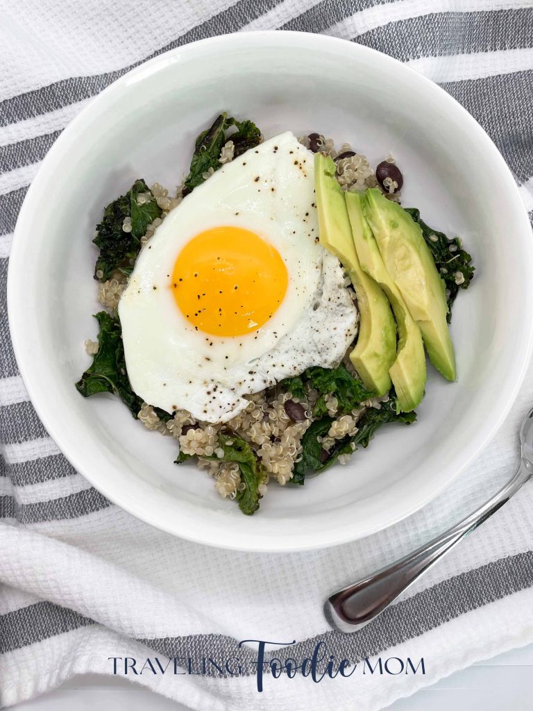 easy yummy healthy quinoa black bean bowl recipe