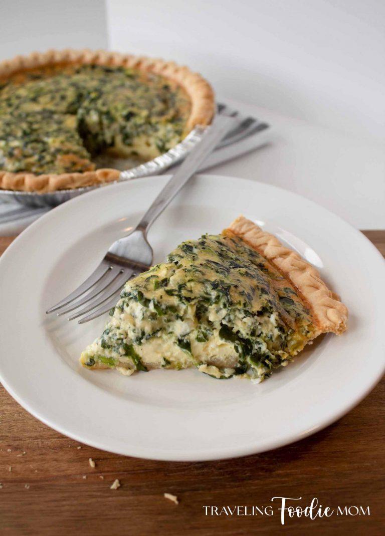 Easy Spinanch Gouda Quiche recipe