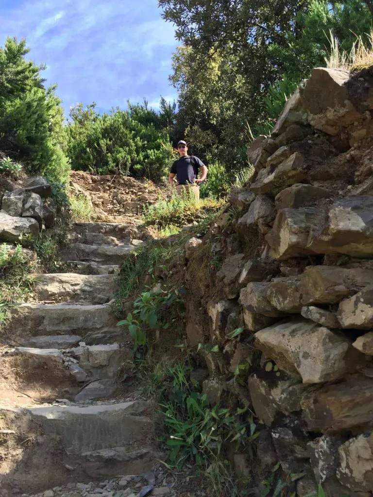cinque terre italy hiking steps