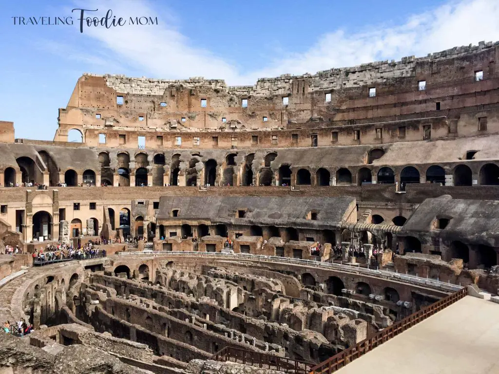 rome italy colosseum inside walking tour