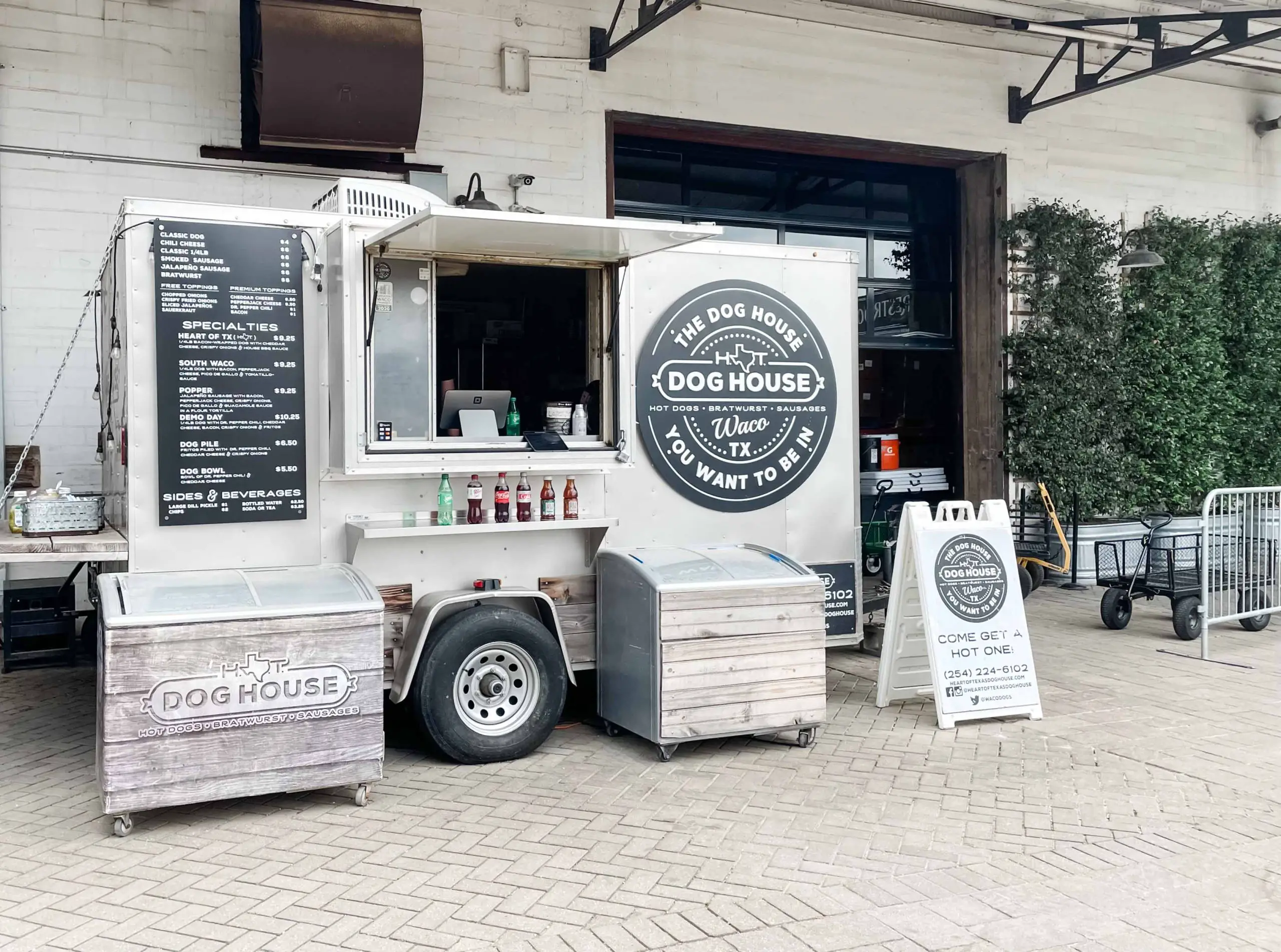 magnolia market food truck dog house stand