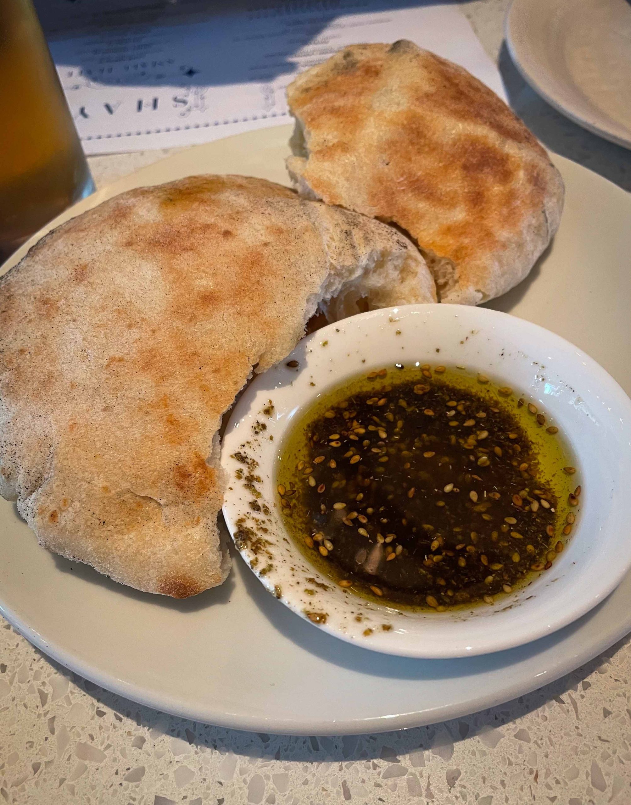 shaya restaurant new orleans appetizer pita bread