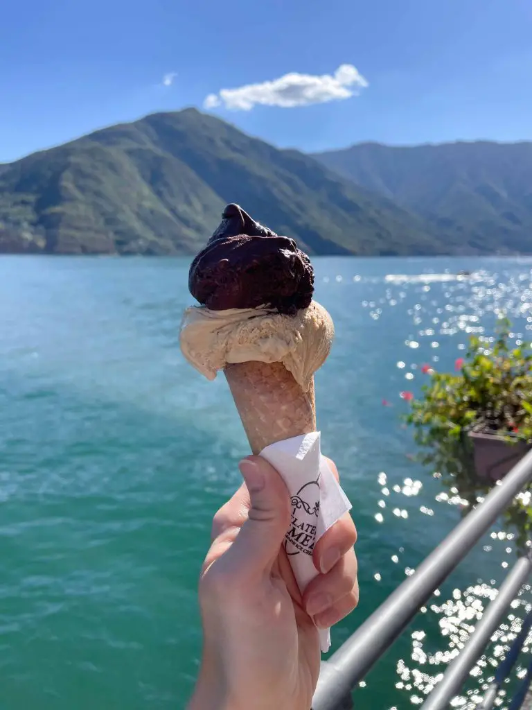 lake como gelato